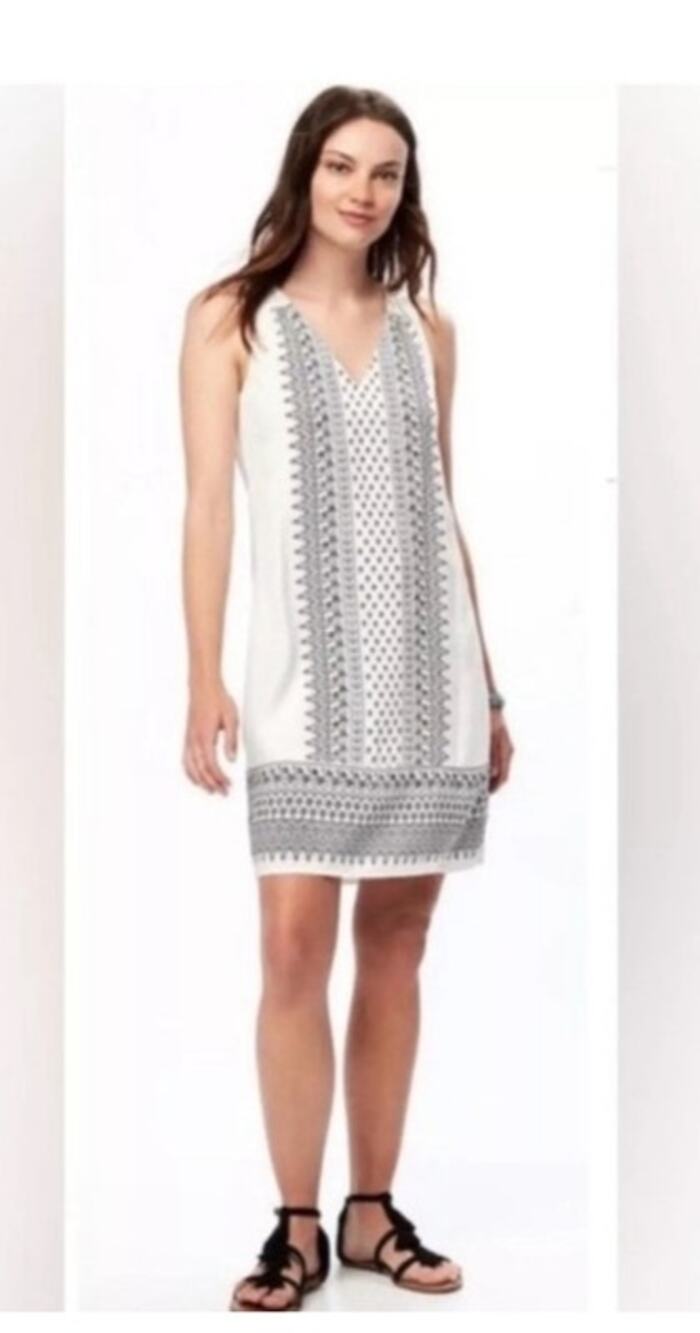 Old Navy V Neck Cutout Shift Dress NWOT Sz M